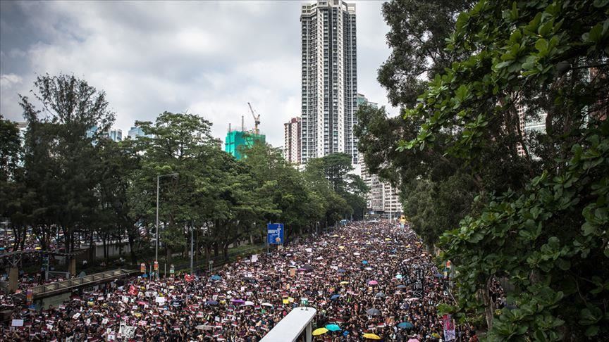 Thousands gather for mass demonstrations in Hong Kong