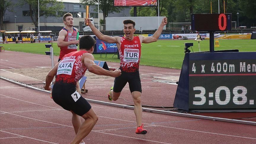 Turkey win gold medal in Euro athletics relay