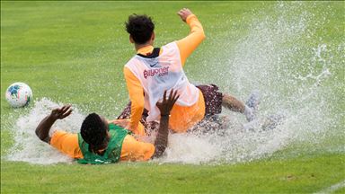 Galatasaray'da kıran kırana idman