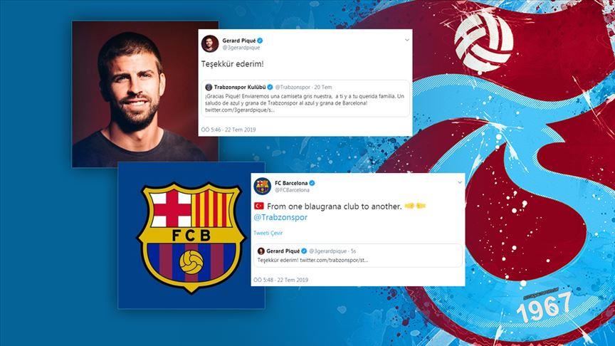 Football: Barcelona's Pique hails Trabzonspor jersey ad