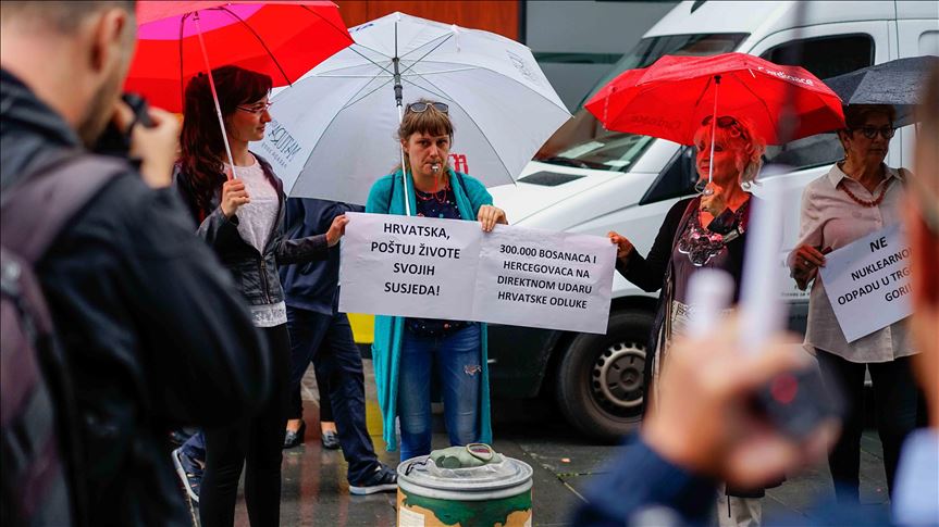 U Sarajevu održan protest protiv odlaganja radioaktivnog otpada blizu granice BiH