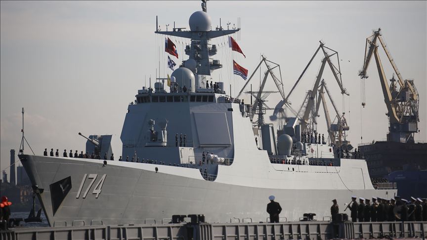 China berpartisipasi dalam parade angkatan laut Rusia