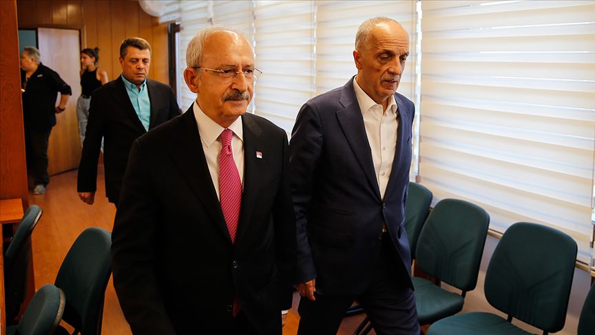 Kılıçdaroğlu Türk-İş'i ziyaret etti