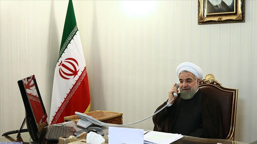گفتگوی تلفنی رئیس جمهور ایران با امیر قطر