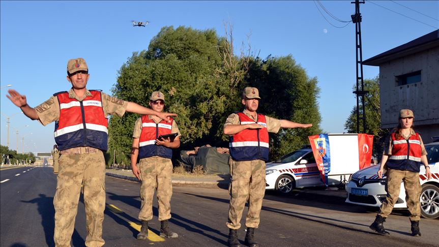 Li Mûşê bi droneyê kontrola trafîkê