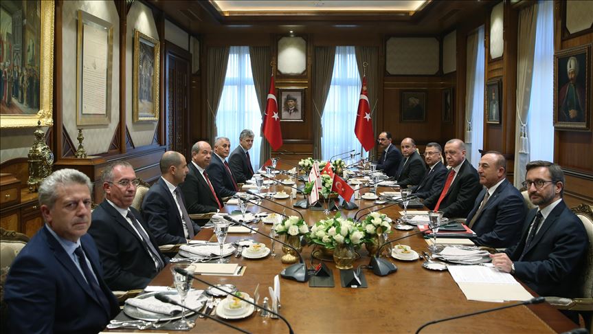 Cumhurbaşkanı Erdoğan KKTC Başbakanı Tatar'ı kabul etti