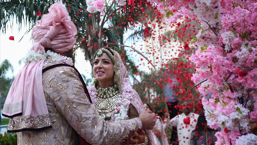 مراسم ازدواج 20 زوج هندی در آنتالیا
