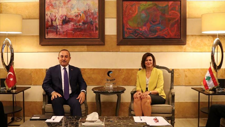 بيروت.. تشاووش أوغلو يلتقي وزيرة الداخلية اللبنانية