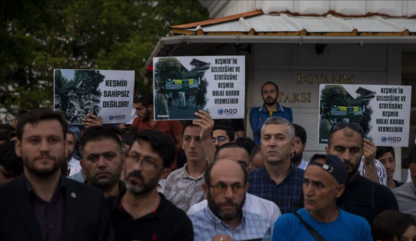 Turkish NGOs protest India's Kashmir move
