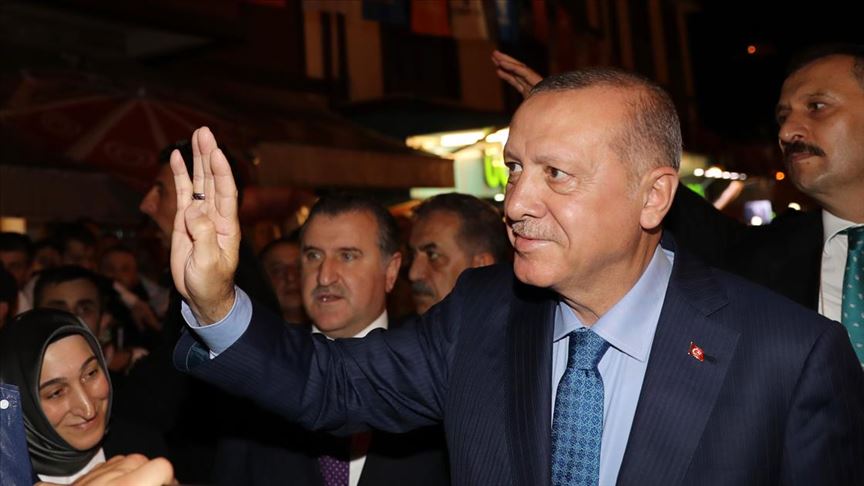 Cumhurbaşkanı Erdoğan Güneysu'da