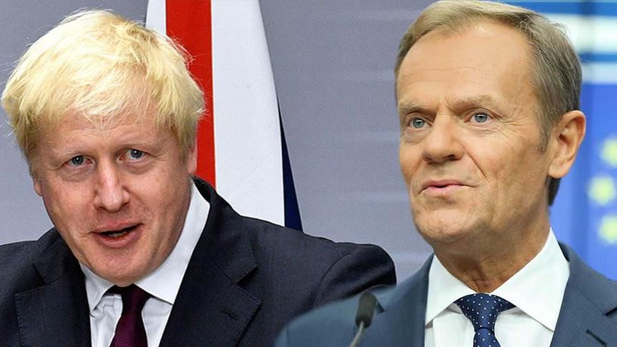 Johnson, Tusk discuss Brexit, foreign policy issues