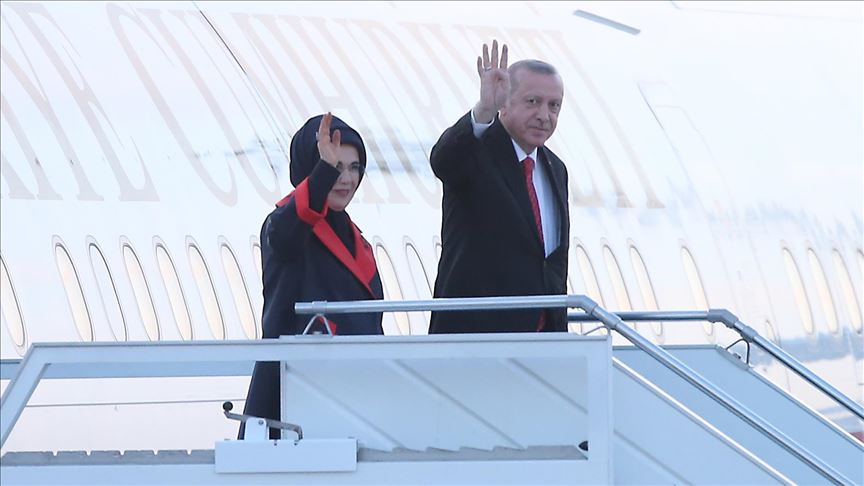 Turkish president returns home after Russia visit