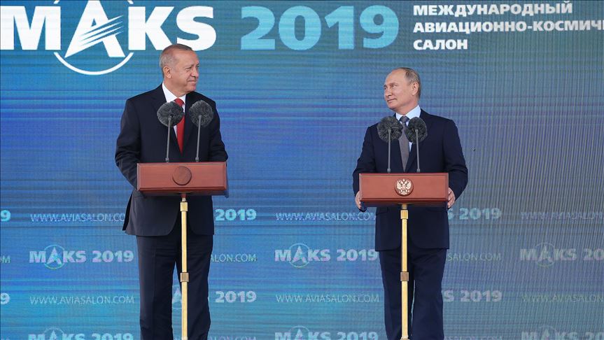 Moscou: Erdogan inaugure le Salon international de l'Aviation MAKS-2019