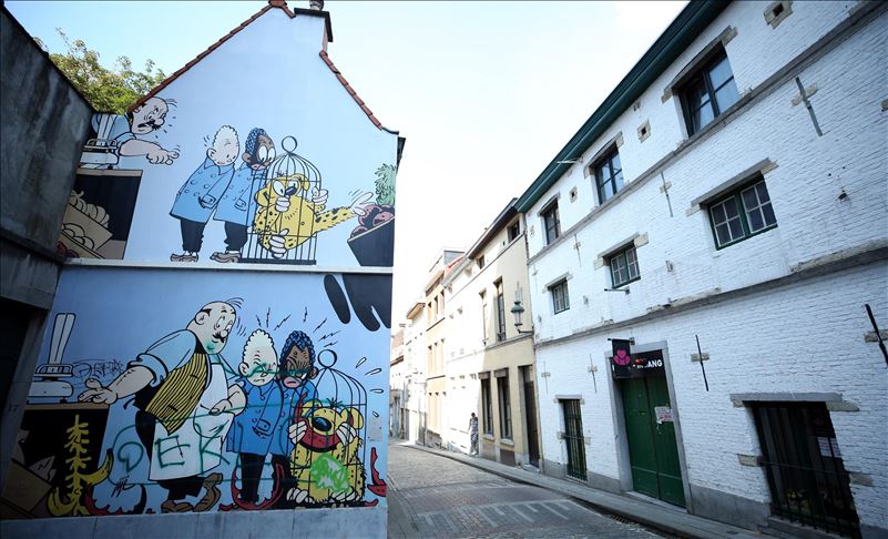 Јунаците од стриповите и цртаните филмови на улиците на Брисел