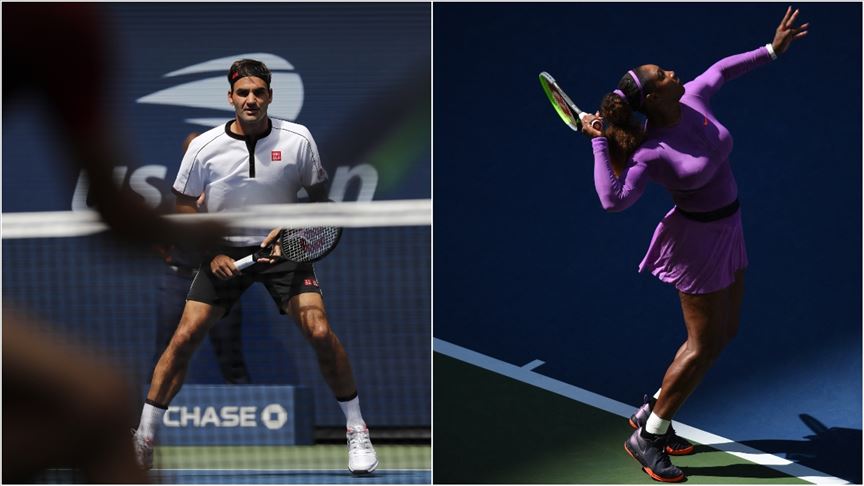 Federer ve Serena Williams ABD Açık'ta çeyrek finalde