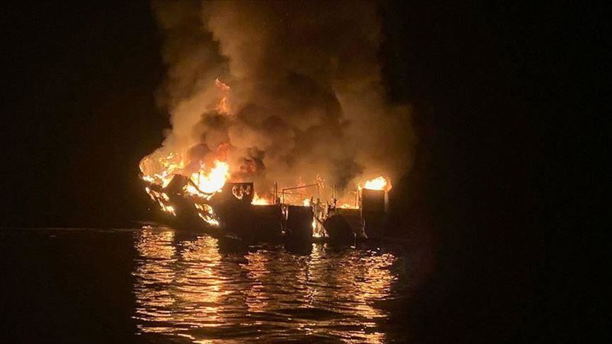 Recuperan 33 cuerpos de barco que se incendió en California
