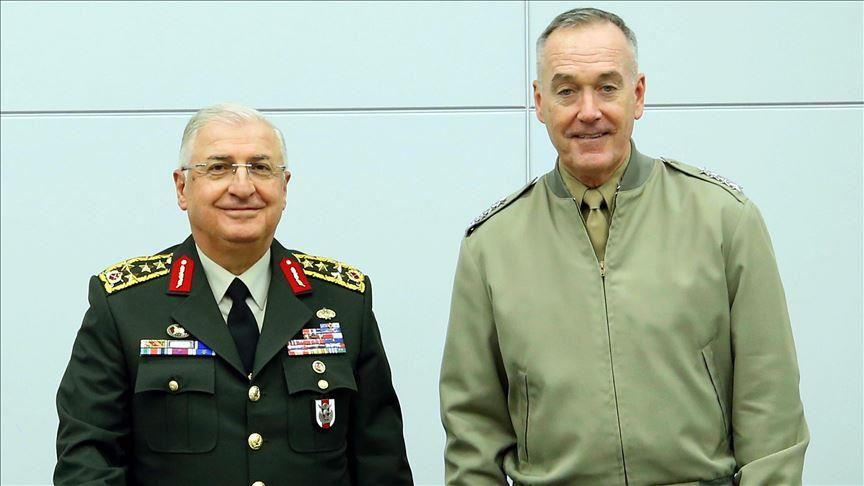 Turkey-US top army chiefs discuss safe zone in N.Syria