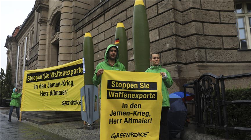 Greenpeace'ten Almanya'ya "Suudi Arabistan'a silah ambargosunu uzat" çağrısı