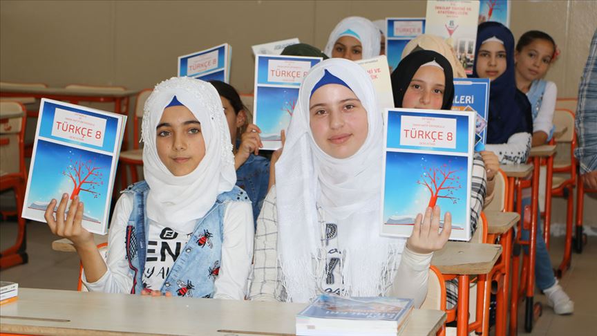 Suriyeli öğrencilerin okul heyecanı 