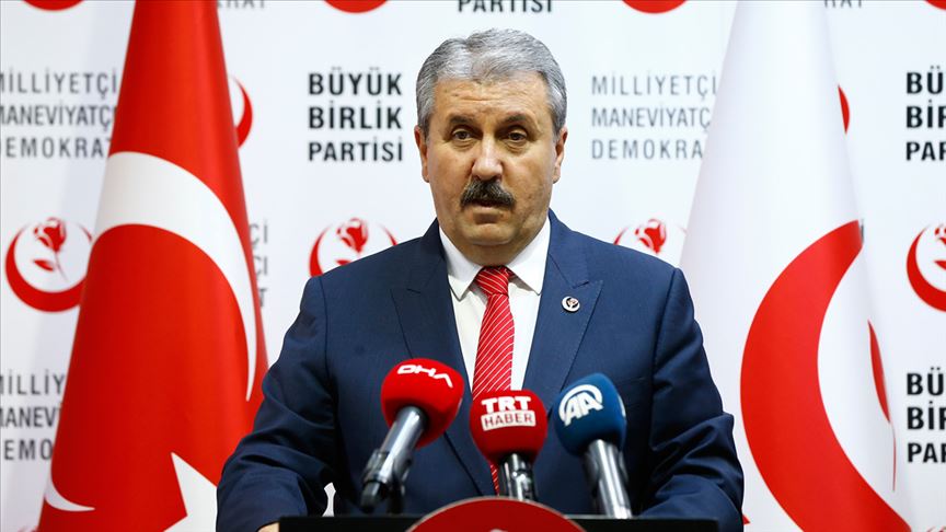 BBP Genel Başkanı Destici: Teröre destek veren siyasi parti kapatılır