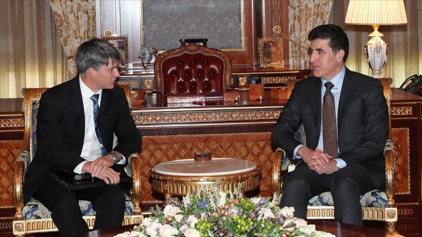 سەرۆکی ھەرێمی کوردستان و جێگری نێردەی ئەمەریکا دۆخی عێراق تاتوێدەکەن