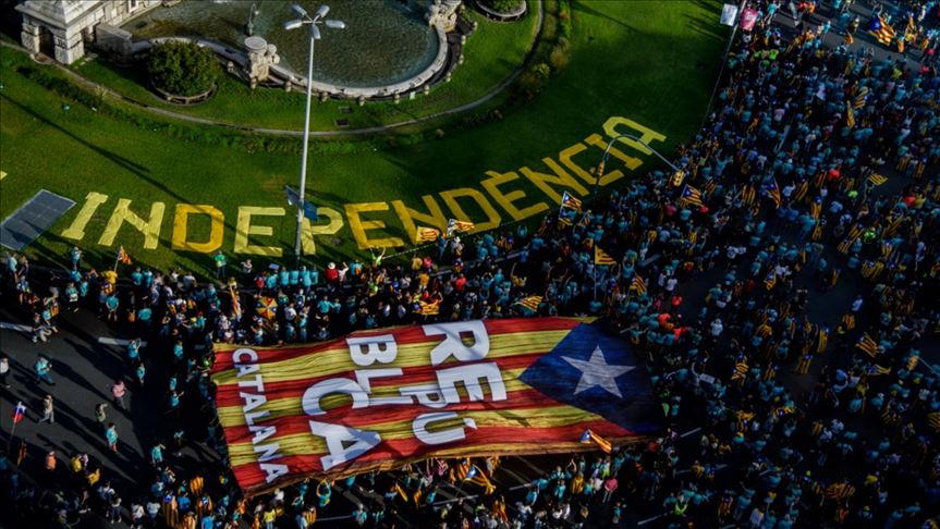 Marcha del Día de Cataluña contó con su participación más baja en ocho años