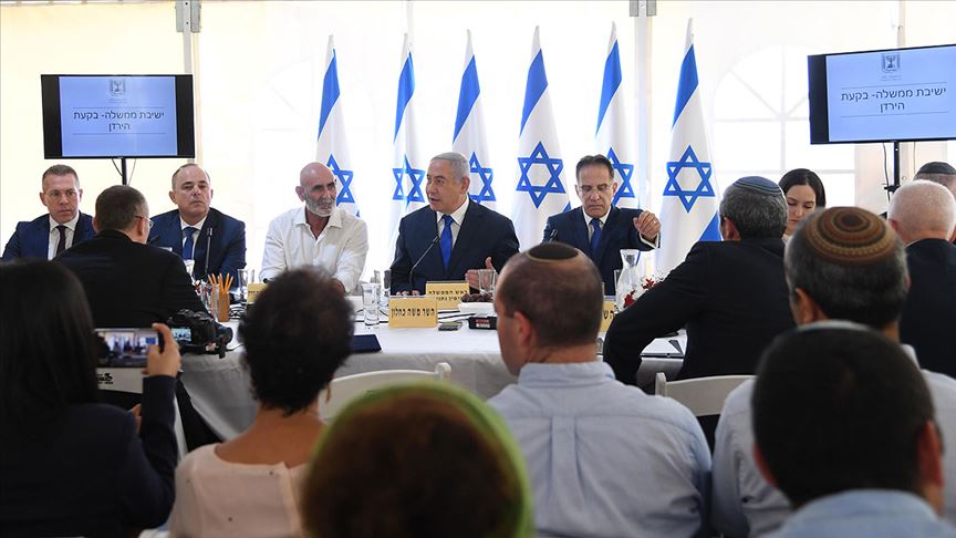Netanyahu'dan işgal altındaki Filistin toprağında kabine toplantısı