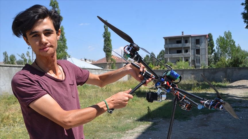 Hurdadan drone yapan genç TEKNOFEST'e katılıyor