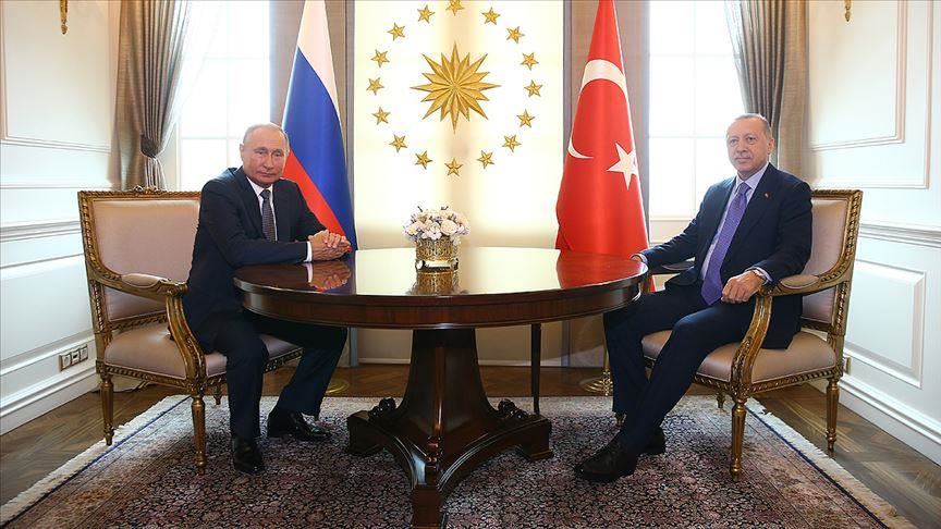 دیدار اردوغان و پوتین آغاز شد