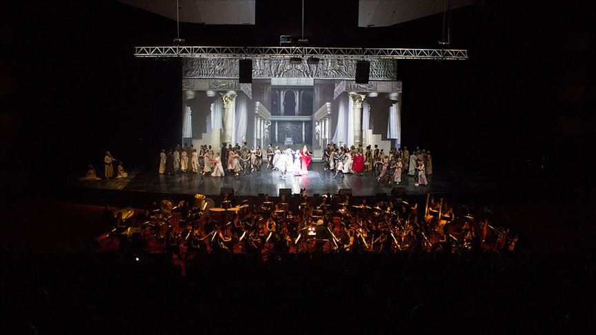 Uluslararası Aspendos Opera ve Bale Festivali'nde Troya rüzgarı esti
