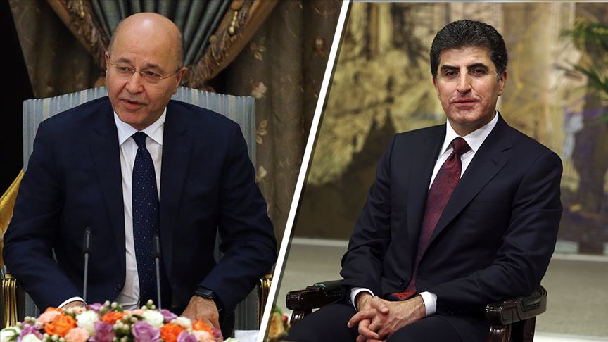 العراق.. بارزاني وصالح يبحثان قضايا عالقة بين أربيل وبغداد