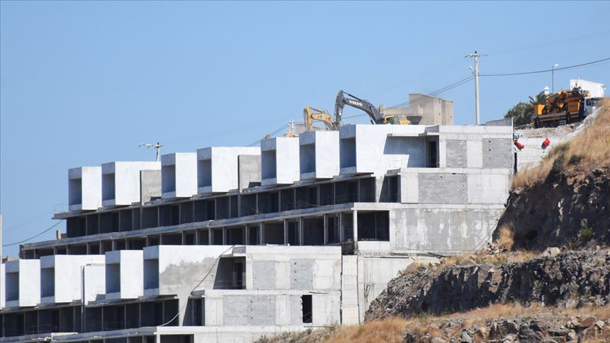 Bodrum'da rezidans ve villa inşaatındaki yıkım devam ediyor
