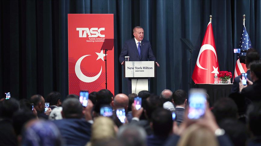 Erdoğan ABD Müslüman toplumunun temsilcileriyle bir araya geldi