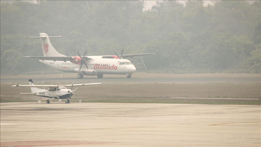 Pendaratan 4 pesawat di Bandara Pekanbaru dialihkan akibat kabut asap