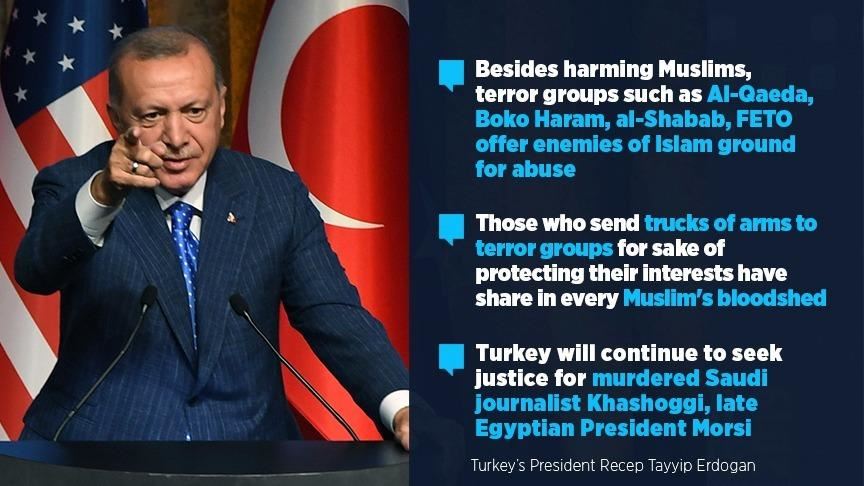 Turkish president vows to unmask FETO worldwide