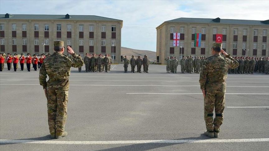 Спецназ Азербайджана, Турции и Грузии проводит учения в Баку