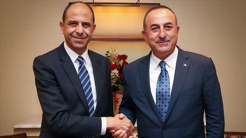 دیدار وزرای خارجه ترکیه و جمهوری ترک قبرس‌شمالی