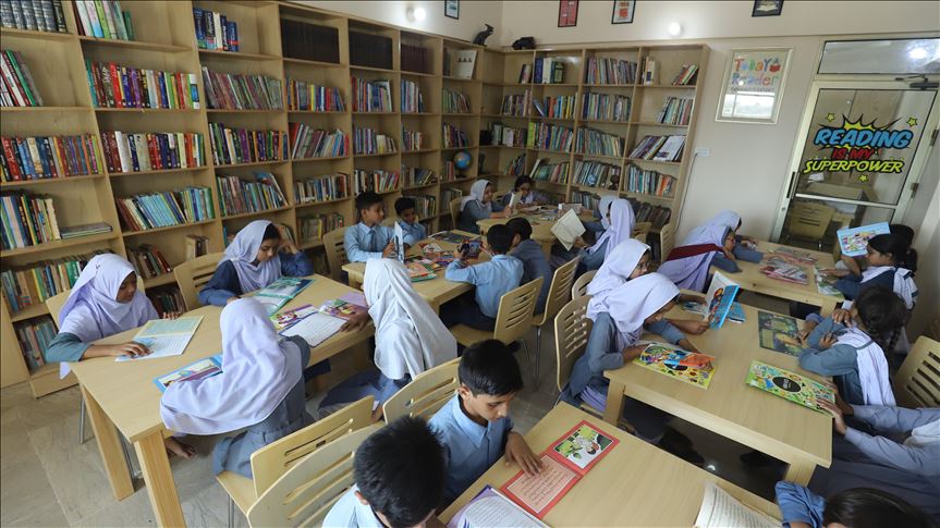 ترکیه کتابخانه‌ای بزرگ برای کودکان در پاکستان ساخت 