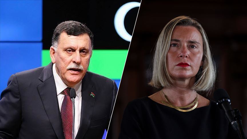 موغريني للسرّاج: جهود أوروبا تنصب نحو عودة المسار السياسي في ليبيا