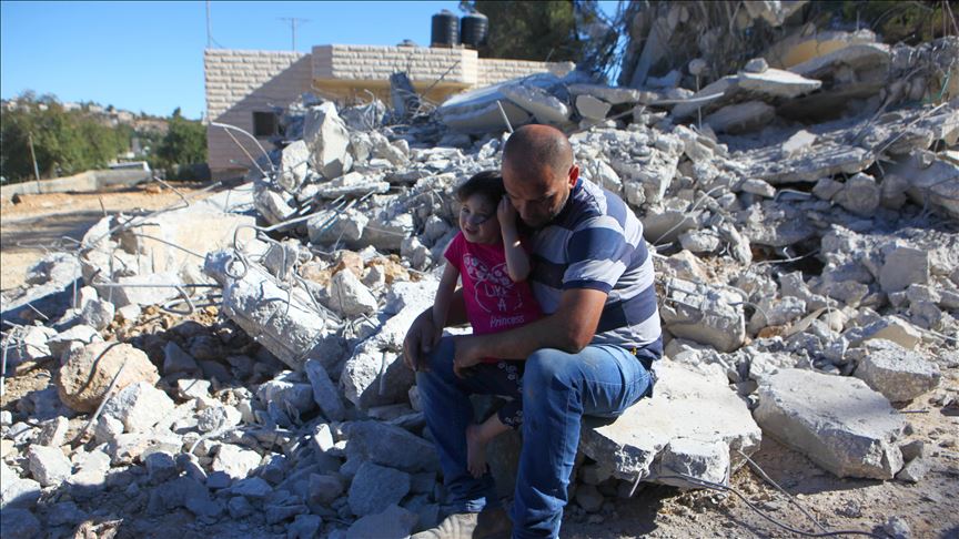Cisjordanie : Démolition d'une maison Palestinienne par l'armée d'occupation