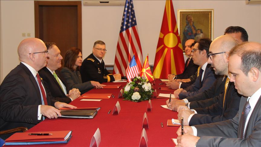 Пендаровски се состана со американскиот државен секретар Помпео