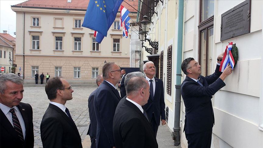 Hrvatska: Položen vijenac u spomen na 28. obljetnicu raketiranja Banskih dvora
