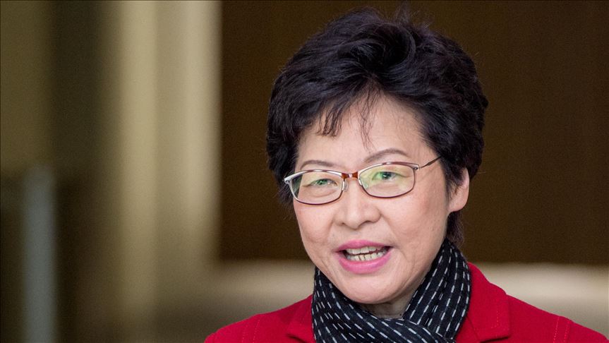 Hong Kong leader doesn't rule out China's intervention