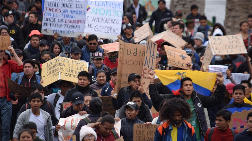 Indigenas Y Organizaciones Sindicales De Ecuador Mantienen Las Protestas