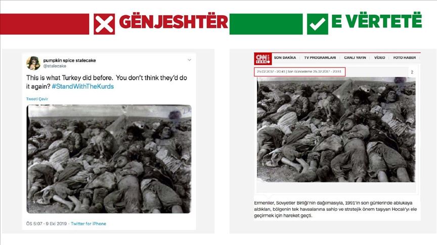 Simpatizantët e organizatës terroriste manipulime rreth operacionit "Burimi i Paqes"