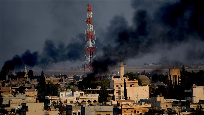 ي ب ك الإهاربية تحرق إطارات ووقود في تل أبيض شمالي سوريا