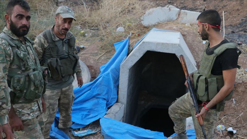 Syria: YPG/PKK terror tunnel found in east of Euphrates