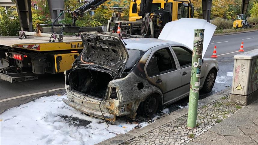 В Берлине сожгли автомобиль дипмиссии Турции