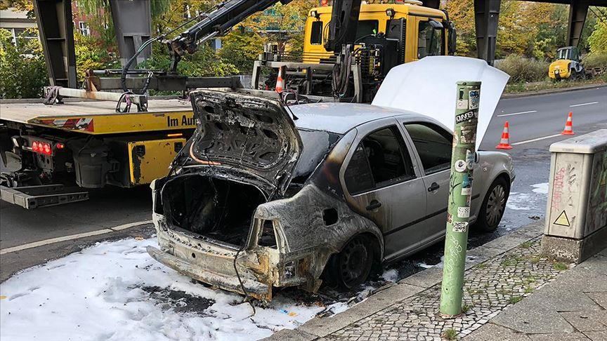 Arson attack on Turkish diplomatic vehicle in Berlin 