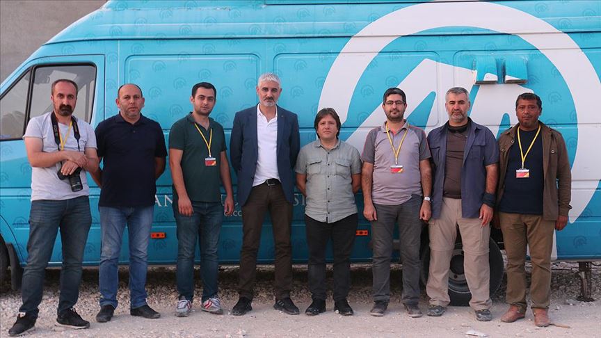 Pirtini'den Akçakale'de görev yapan AA muhabirlerine ziyaret